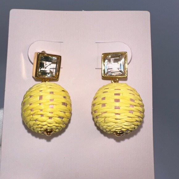 Lizzie Fortunato Paradiso Earrings Canary 18k Gold-Plated & Green Amethyst $250 - Picture 6 of 12